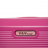 Чемодан V&V PC 023-55 Pink